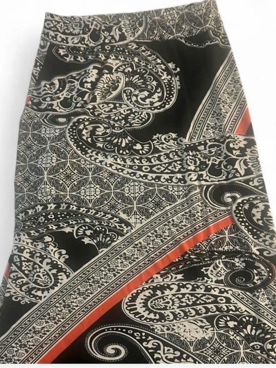 Dresses & Skirts - Paisley Print Pencil Skirt in Black, Cream & Rust